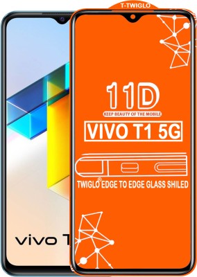 TWIGLO Edge To Edge Tempered Glass for VIVO T1 5G(Pack of 1)