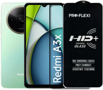 SM Styles Edge To Edge Tempered Glass for Xiaomi Redmi A3x/Redmi A3x(Pack of 1)