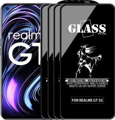 MGito Edge To Edge Tempered Glass for Realme Gt 5G(Pack of 4)