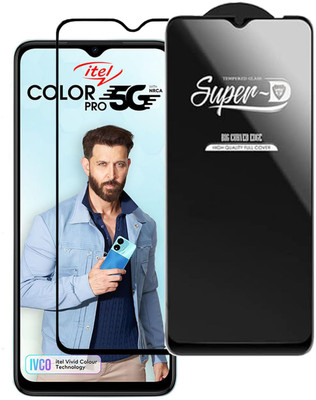 SM Styles Edge To Edge Tempered Glass for Itel Color Pro 5G(Pack of 1)