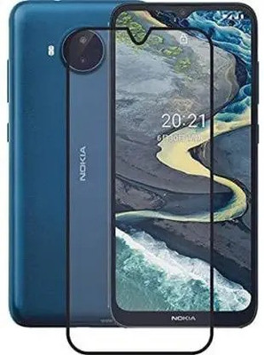 Lustree Edge To Edge Tempered Glass for Nokia C20 Plus(Pack of 1)