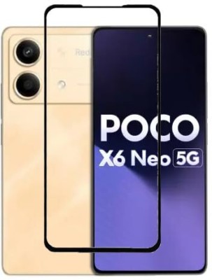 LIKEDESIGN Edge To Edge Tempered Glass for POCO X6 Neo 5G(Pack of 1)