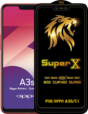 PFOAM Edge To Edge Tempered Glass for Oppo A3s(Pack of 1)
