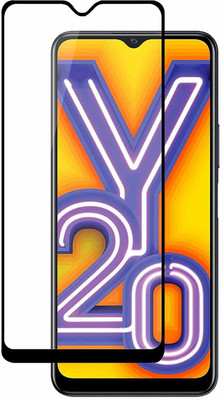 EITANSHA CREATION Edge To Edge Tempered Glass for Vivo Y20, Vivo Y20i, Vivo Y20G(Pack of 1)