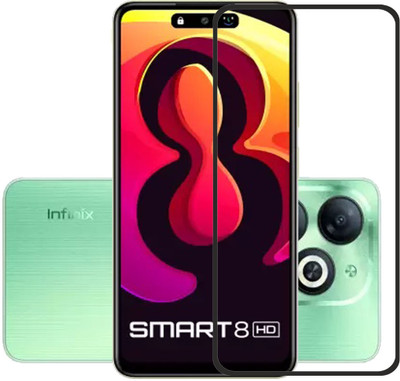 SNMART Edge To Edge Tempered Glass for Infinix Smart 8 HD(Pack of 1)