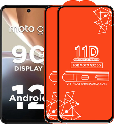 Qyist Edge To Edge Tempered Glass for Moto G32 5G(Pack of 2)