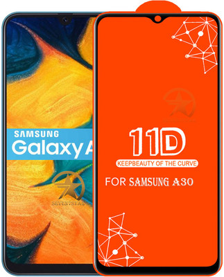 SEVEN7STAR Edge To Edge Tempered Glass for Samsung A30(Pack of 1)