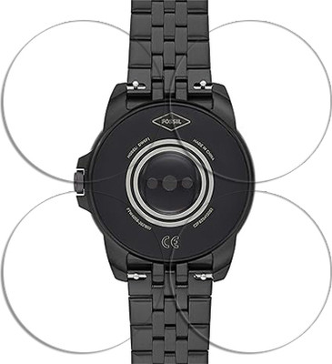 SOMTONE Edge To Edge Tempered Glass for Fossil Gen 5E Smartwatch 1.2 inch SMARTWATCH SCREEN GUARD(Pack of 4)