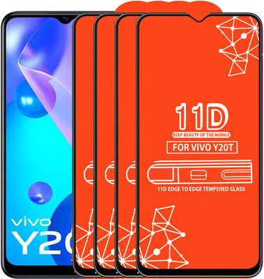 Roxel Edge To Edge Tempered Glass for Vivo Y20T(Pack of 4)
