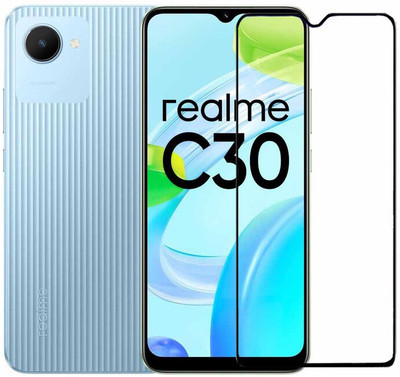 Expromium Edge To Edge Tempered Glass for Realme C30(Pack of 1)