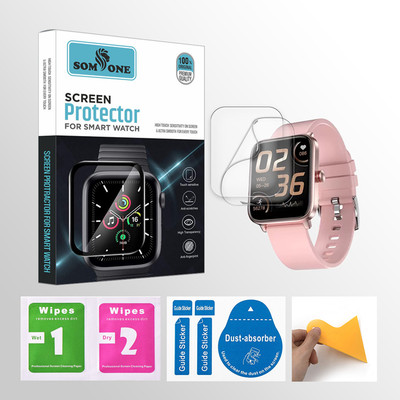 SOMTONE Edge To Edge Tempered Glass for Fire-Boltt Ninja Pro Max 1.6inch Smartwatch 2 PROTECTOR + 2 WIPES + 2 DUST REMOVAL STICKER + 1 WIPER(Pack of 2) SOMTONE Edge To Edge Tempered Glass for Fire-Boltt Ninja Pro Max 1.6inch Smartwatch 2 PROTECTOR + 2 WIPES + 2 DUST REMOVAL STICKER + 1 WIPER(Pack of 2)