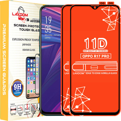 Laxdom Edge To Edge Tempered Glass for OPPO R17 PRO(Pack of 2)