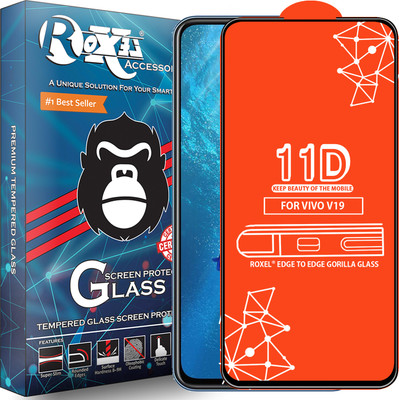 Roxel Edge To Edge Tempered Glass for Vivo V19(Pack of 1)