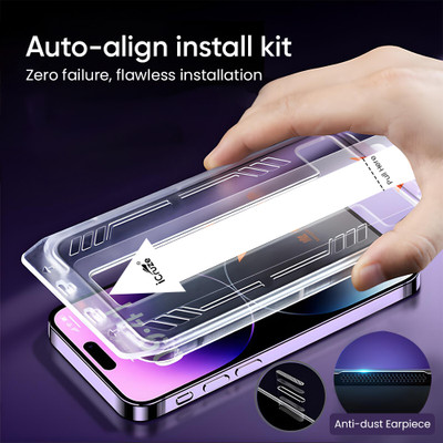 iCruze Digital Edge To Edge Tempered Glass for Apple iPhone 16Max, Iphone 16, Iphone 16Pro, Iphone 16 promax, I Phone 16 promax plus(Pack of 2)