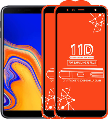 Qyist Edge To Edge Tempered Glass for Samsung Galaxy J6 Plus(Pack of 2)