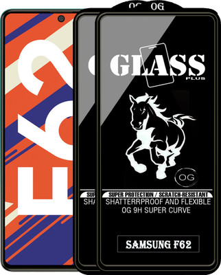PFOAM Edge To Edge Tempered Glass for SAMSUNG GALAXY F62(Pack of 2)