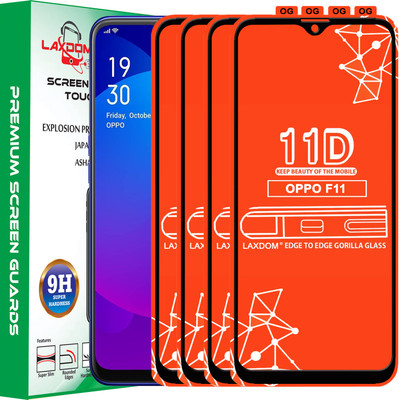 Laxdom Edge To Edge Tempered Glass for OPPO F11(Pack of 4)
