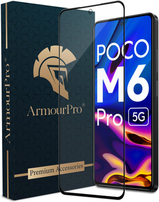 ArmourPro Edge To Edge Tempered Glass for Poco M6 Pro 5G, M6 Pro 5G(Pack of 1)