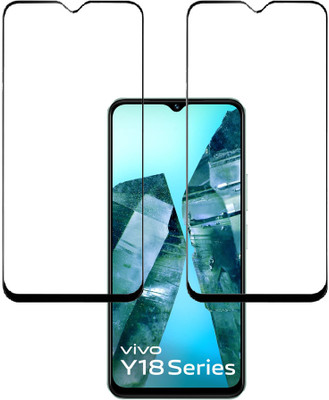 SPRITZEN Edge To Edge Tempered Glass for Vivo Y18(Pack of 2)