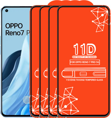 Qyist Edge To Edge Tempered Glass for Oppo Reno 7 Pro 5G(Pack of 4)