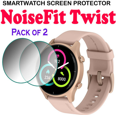 hirdesh Edge To Edge Tempered Glass for NoiseFit Twist(Pack of 2)