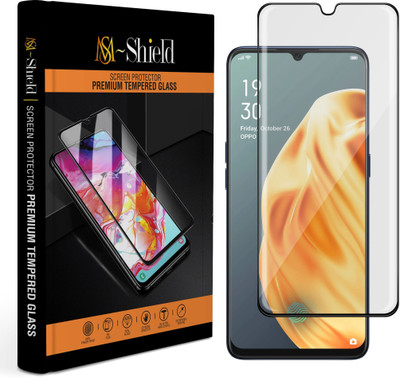 MS-Shield Edge To Edge Tempered Glass for OPPO F15(Pack of 1)