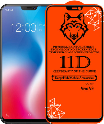 CRodible Edge To Edge Tempered Glass for Vivo V9(Pack of 1)