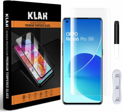 KLAH Edge To Edge Tempered Glass for OPPO Reno6 Pro 5G(Pack of 1)