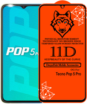 DeepzHub Edge To Edge Tempered Glass for Tecno Pop 5 Pro(Pack of 1)