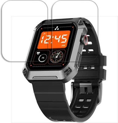 SOMTONE Edge To Edge Tempered Glass for Ambrane Stud 1.85 inch SMARTWATCH SCREEN GUARD(Pack of 2)