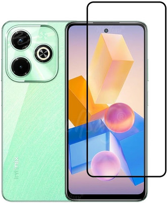 Caseline Edge To Edge Tempered Glass for Infinix Hot 40i(Pack of 1)