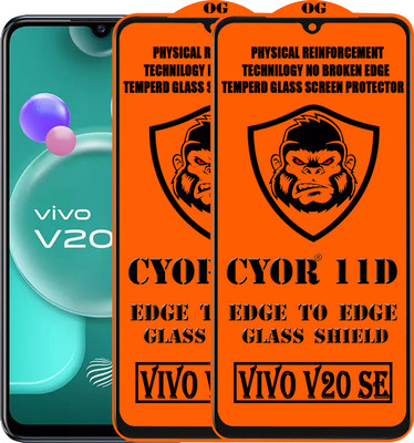 CYOR Edge To Edge Tempered Glass for VIVO V20SE(Pack of 2)