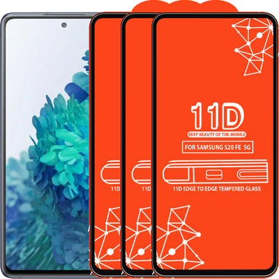 Roxel Edge To Edge Tempered Glass for Samsung Galaxy S20 Fe 5G(Pack of 3)
