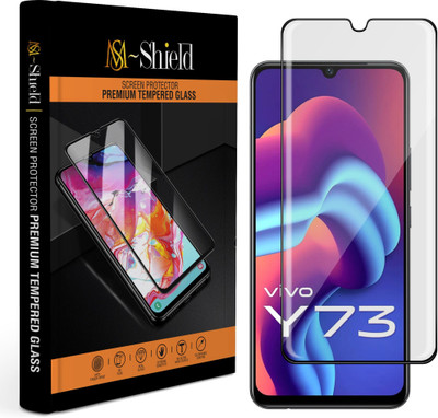 MS-Shield Edge To Edge Tempered Glass for Vivo Y73(Pack of 1)