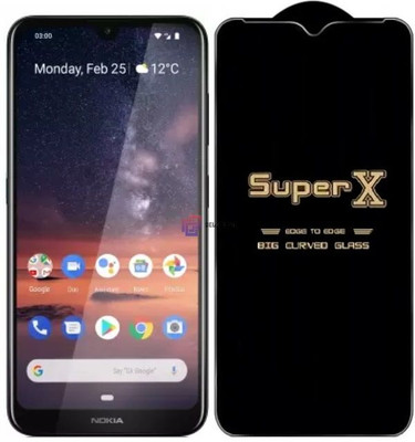 Obstinate Edge To Edge Tempered Glass for Nokia 3.2, DelhiGear Glass, Screen Protector, Tempered Glass, Screen Guard, Mobile Glass(Pack of 1)