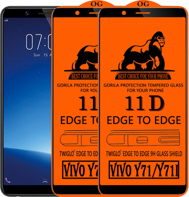 11D Edge To Edge Tempered Glass for VIVO Y71(Pack of 2)