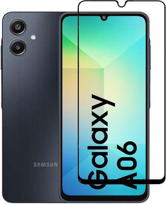 Zig Zag Edge To Edge Tempered Glass for Samsung Galaxy A06(Pack of 1)