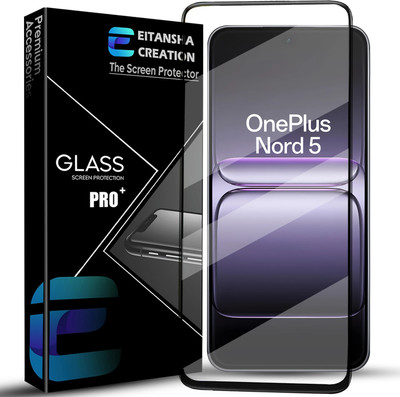 EITANSHA CREATION Edge To Edge Tempered Glass for onePlus Nord 5, onePlus Nord 5 5G(Pack of 1)