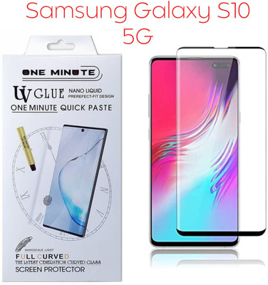 XRENGTH Edge To Edge Tempered Glass for -Samsung Galaxy S10 5G(Pack of 2)