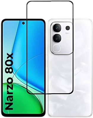 DSCASE Edge To Edge Tempered Glass for realme Narzo 80x 5G(Pack of 1)