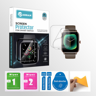 ARBAN Edge To Edge Tempered Glass for noise ColorFit Pro 4 Max 1.80 inch Smartwatch 2 PROTECTOR + 2 WIPES + 2 DUST REMOVAL STICKER + 1 WIPER(Pack of 2) ARBAN Edge To Edge Tempered Glass for noise ColorFit Pro 4 Max 1.80 inch Smartwatch 2 PROTECTOR + 2 WIPES + 2 DUST REMOVAL STICKER + 1 WIPER(Pack of 2)