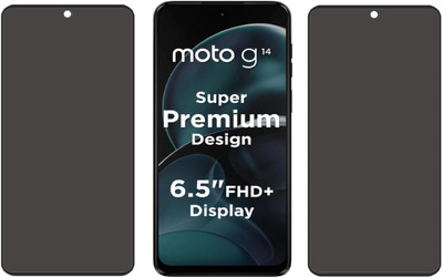 SPRITZEN Edge To Edge Tempered Glass for Motorola G14(Pack of 2)
