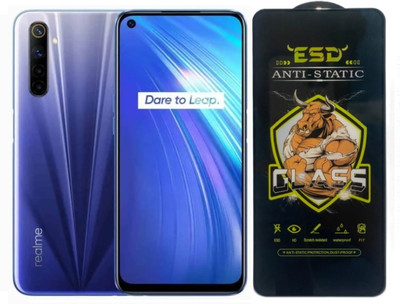 TELESHIELD Edge To Edge Tempered Glass for Realme 6 Pro, ESD Glass, ESD Protector, Edge to Edge, Screen Protector(Pack of 1)