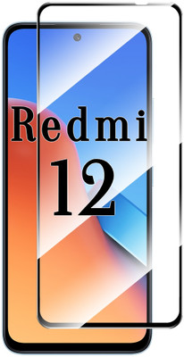 EITANSHA CREATION Edge To Edge Tempered Glass for Redmi 12, Redmi 12 5G(Pack of 1)