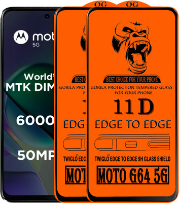 TWIGLO Edge To Edge Tempered Glass for MOTO G64 5G(Pack of 3)