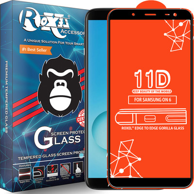 Roxel Edge To Edge Tempered Glass for Samsung Galaxy On6(Pack of 1)