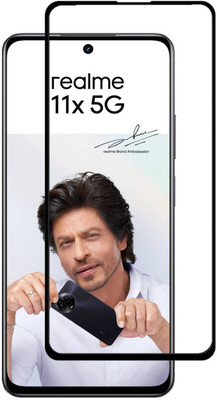 INFINITYWORLD Edge To Edge Tempered Glass for Realme 11x 5G(Pack of 1)