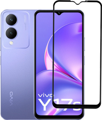 DMJHP Edge To Edge Tempered Glass for Vivo Y17s(Pack of 1)