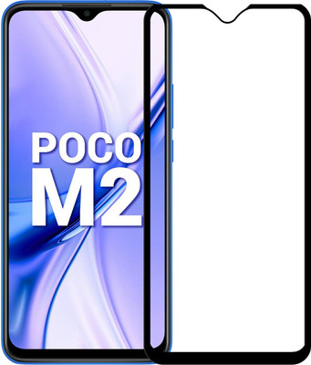 Karpine Edge To Edge Tempered Glass for Poco M2, Redmi 9, Redmi 9 Prime, Poco M2 Reloaded(Pack of 1)