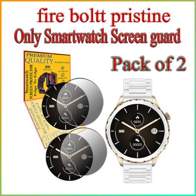 HIDEOUS Edge To Edge Tempered Glass for Fire-Boltt Pristine(Pack of 2)